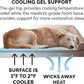 Furhaven Cooling Gel Dog Bed for Large Dogs w/ Removable Bolsters & Washable Cover, For Dogs Up to 95 lbs - Luxe Faux Fur & Performance Linen Sofa - Woodsmoke, Jumbo/XL