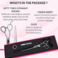 Kenchii Love Left Handed Dog Grooming Scissors, 7 Inch Straight Shears, Dog Scissors for Grooming, Professional Pet Grooming Scissors, Ergonomic & Comfortable
