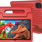 Tablet for Kids Age 3-12 10.1 inch Android 14 6000mAh 8GB RAM+64GB ROM(Expandable to 1TB Kids Tablet WiFi6 Google Kids Space Parental Control 1280 * 800 HD Screen - Red
