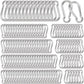 200Pcs Carabiner Clip Spring Snap Hook, M4 1.55 Inch Heavy Duty Galvanized Steel Spring Snap Hook, Quick Link Keychain Clip for Keys Swing Set Camping Fishing Hiking Traveling