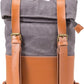 The Pinot Wine Bag, Insulated Bottle Holder Backpack For Travelling, Outings and Festivals, Leather Back With Padded Faux Fleece Interior & Corkscrew by Primeware Inc.