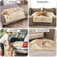 GGIB Calming Dog Bed Fluffy Plush Dog Mat for Furniture Protector with Removable Washable Cover for Large Medium Small Dogs and Cats (Extra Extra Large, Beige)