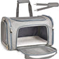 Cat Carriers Dog Carrier Pet Carrier For Small / Medium Cats Dogs Puppies (Up To 15lbs), TSA Airline Approved Small Dog Carrier Soft Sided, Collapsible Waterproof Travel Puppy Carrier - Grey