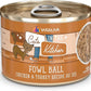 Weruva Cats in The Kitchen, Fowl Ball with Chicken & Turkey Au Jus Cat Food, 6oz Can (Pack of 24)