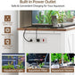 55-75 Gallon Aquarium Stand with Power Outlet, Heavy Duty Fish Tank Stand with Cabinet Storage & Adjustable Shelf, for Fish Tank, Turtle Tank, Reptile Terrarium, 1000LBS Capacity, White