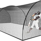 AIRHOP 22/30 FT Portable Baseball & Softball Batting Cage for Backyard Batting Practice, Durable Large Enclosed Batting Cage with Pitching Machine Hole and Removable Door