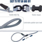 Slip Lead Dog Leash，Strong Nylon Rope Leash and Padded Handle,No Pull Outdoor Walking Training Lead for Small Medium Large Dogs (Grey,1/2"×4ft)