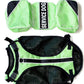 Serijoars Dog Vest Harnesses with Saddlebag Backpack for Camping & Travel - Reflective Hound Hiking Backpack Saddle Bag - Lightweight Vest Harness for Medium & Large Dogs (Green, M)