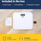 A&D Medical Digital Body Weight Scale, UC-356BLE Bluetooth Bathroom Weight Machine, UltraWide Platform and Large Display, Syncs with A&D App,550lb (249kg), Batteries Included, White