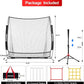 6x6ft Baseball & Softball Net for Hitting,Pitching and Batting, Throwing,Baseball net with Sturdy Bow Frame,Battting Tee,Strike Zone, Middle Size,Suitable for Kids!