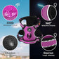 NESTROAD No Pull Dog Harness,Adjustable Oxford Dog Vest Harness with Leash,Reflective No-Choke Pet Harness with Easy Control Soft Handle for Large Dogs(X-Large,Fuchsia Pink)