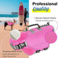 Pawaboo Dog Life Jacket, Reflective Dog Safety Vest Adjustable Pet Life Preserver with Strong Buoyancy & Sturdy Rescue Handle, Ripstop Dog Lifesaver Vests for Swimming, Boating, L, Pink