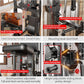 Smith Machine Power Rack Multifunctional Power Cage Deep Squat Rack Cable Crossover System Selectable More Training Attachment for Garage & Home Gym
