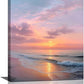 Beach Sunset Wall Art Ocean Coastal Scenery Wall Decor Seascape Picture Canvas Landscape Painting Print Framed Artwork Decorations for Living Room Office Bedroom Kitchen 16"x20"