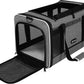 Cat Carrier 18x11x11 Top Load Soft Pet Travel Bag Over 15 lbs, Collapsible Small Dog Puppy Crate 10 Pounds, Small Animal Rabbit Kennel Carrying Case, Kitten Mesh Cage Medium Cat Under 25 Grey