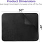 iPrimio Large Cat Litter Trapper Mat with Exclusive Urine/Waterproof Layer - Cat Litter Mat - Larger Holes with Urine Puppy Pad Option for Messy Cats - Soft on Paws and Light - 30" x 23" (Black Color)