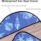 Car Seat Cover Protector Front Seats,for Gym Workout,Running,Swimming,Beach and Hiking,Waterproof Sweat Towel Bucket Seat Covers for Cars SUV Trucks (Conch Shells Starfish, 1Pcs)