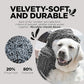 Soggy Doggy Super Shammy Dog Towel - Microfiber Chenille Towel for Drying Dogs and Cleaning Paws - Fast Drying with Hand Pockets for Ease (Gray, 31” x 14”)