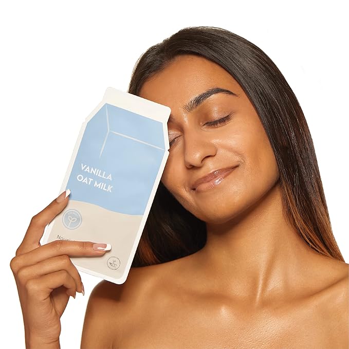 ESW Beauty Vanilla Oat Milk - Nourishing Plant-Based Milk Face Mask - Calming with Vanilla & Oat for Sensitive & Rosacea-Prone Skin - Relieves & Balances