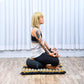 Leewadee Meditation Cushion Set – 1 Round Zafu Meditation Pillow and 1 Square Roll-Up Zabuton Meditation Mat, Pillows Bundle Filled with Kapok