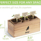 Wildflower Seed Mix Growing Kit - Includes Perennial & Annual Wild Flowers, Burlap Planters, Soil, Wooden Box, and Gardening Tools for Indoor Garden and Patio Planting