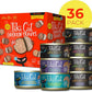 Tiki Cat Chicken Craves Whole Food, Ultimate Variety Pack, 36 Servings of High Protein Meals with Shredded Chicken, Wet Cat Food Mega Pack, 2.8 Ounce Cans (Pack of 36)