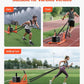 VEVOR Weight Sled, Steel Power Sled, Fitness Strength Training Sleds for Athletic Exercise Speed Improvement, Workout Fitness Equipment with Handle, Compatible with 1/2 in Weight Plates, Orange