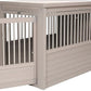 New Age Pet ECOFLEX Dog Crate End Table - Furniture-Style Pet Crate for Crate Trained Dogs - Stainless Steel Tubing & a Latched Closure - 10 Year Manufacturer's Warranty
