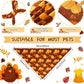 Weewooday 20 Pieces Fall Thanksgiving Dog Bandanas for Dogs Pumpkin Dog Bandana Turkey Triangle Pet Bib Adjustable Pet Bandana Soft Doggy Kerchief Accessories for Pet Costume