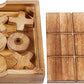 Glintoper Tic Tac Toe & 4 in a Row Tables Game Set, Classic Board Line Up 4 for Living Room Rustic Table Decor and Use as Game Top Wood Guest Room Decor Strategy Board Games for Families