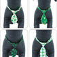 PET SHOW 10 Pack St. Patrick's Day Dog Ties Neckties for Large Medium Dogs Adjustable Holiday Grooming Accessories Neck Ties Bowties Girl Boy Pets Festival Costumes Puppy Wedding Party Gift Favor