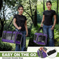 Per Carrier for Cat 18x11x11 Inch FAA Complaint, Kitten Taxi Top Load Soft Cloth Bag, Small Animal Portable in Cabin Crate Shih Tzu Dog Kennel Carry Case, 4-Sided-Ventilated Kitty Purse Purple