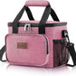 Lifewit Medium Lunch Bag Insulated Lunch Box Soft Cooler Cooling Tote for Adult Men Women, Pink 12-Can (9L)