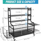 STUFFSTASH Dumbbell Rack, Heavy Duty Adjustable Weight Rack for Home Gym with Extra Strong Sheet Steel Shelf and Base, Home Gym Storage Weight Rack for Home Gym Dumbbells, Kettlebell Rack