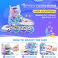 NEMONE Mermaid Inline Skates, 4 Sizes Adjustable Skates for Girls Kids with Light up Wheels, Indoor Beginner Outdoor for Kids Ages 4-6 5-8 6-12 8-12