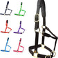 T TEKE Adjustable Horse Halters by Heavy Duty Soft Nylon, Padded with Anti-rubbing Waffle Neoprene on Both Crown & Nose