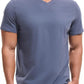 VEIISAR Premium V Neck T Shirts for Men - Modern Fitted Tees Vneck Undershirts