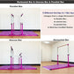 Gymnastics Double Horizontal Bars 3Play Parallel Bars Uneven Bars Gymnastics Training Kip Bar with 304 Stainless Steel Regulating Arms & Fiberglass Rail for Indoor Outdoor Home Club Use