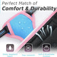 Eagloo Small Dog Harness No Pull, Service Vest with Reflective Strips and Control Handle, Adjustable and Comfortable for Walking, No Choke Pet Harness with 2 Metal Rings, Pink & Blue, XS