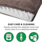 Furhaven Orthopedic Dog Bed for Large/Medium Dogs w/ Removable Bolsters & Washable Cover, For Dogs Up to 55 lbs - Faux Fur & Velvet Sofa - Driftwood Brown, Large
