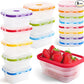 Small Collapsible Silicone Containers, Perfect for Snacks, Travel, Space-Saving Storage, Set of 8