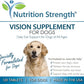 Eye Care for Dogs Daily Vision Supplement with Lutein, Zeaxanthin, Astaxanthin, CoQ10, Bilberry Antioxidants, Vitamin C, Vitamin E Support for Dog Eye Problems, 120 Chewable Tablets
