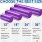 Yes4All Medium Firm Round PE Foam Roller 12, 18, 24, 36 Inches for Pilates, Yoga, Stretching, Balance & Core Exercises