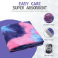 Eunzel Yoga Towel,Hot Yoga Mat Towel with Grip Dots Sweat Absorbent Non-Slip for Hot Yoga, Pilates and Workout 24" x72", Purple & Blue