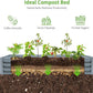 Land Guard 6×3×1ft Galvanized Raised Garden Bed Kit for Vegetables, Galvanized Large Metal Planter Raised Garden Boxes Outdoor(Modern Grey)…