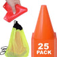 Cones for Sports Training, 7 Inches Tall & Visible, Durable and Easy to Handle Sports Cones, Ideal for All Kinds of Training Cones Activities and Field Practice Sport