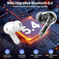 Wireless Earbuds, 2025 Bluetooth 5.4 Headphones 3D Stereo Hi-Fi Bass Ear Buds, 4 ENC Noise Cancelling Mic, 40+Hrs USB-C in-Ear Earphone Sport, IP-X7 Waterproof Workout Gym for Android iOS Laptop Pad