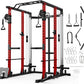 Mikolo Power Cage, Power Rack with Cable Crossover and Dual Independent Pulley System, 2200 Pounds Capacity Workout Cage with More Training Attachments, Squat Rack for Home Gym, PC07 Versions