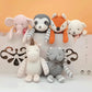 100% Organic Cotton Baby Toys Orange Fox Stuffed Animals for Newborn 7.1"