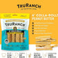 Collagen Rolls - 6" Collagen Rolls for Dogs - Long Lasting Healthy Joint Support - Rawhide Alternative - Skin & Coat Health - Made with Real Peanut Butter, Value Pack, 3 Bags, 12 Count